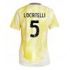 Juventus Manuel Locatelli #5 Bortatröja Dam 2024-25 Korta ärmar